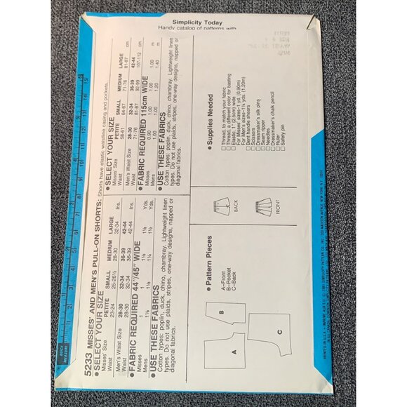 Simplicity Misses Shirt Sewing Pattern sz 6-8 5233 - uncut - Picture 3 of 3